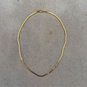Bundle 3 for 50% off 1970s Deadstock 15" Gold Tone Serpentine Snake Chain